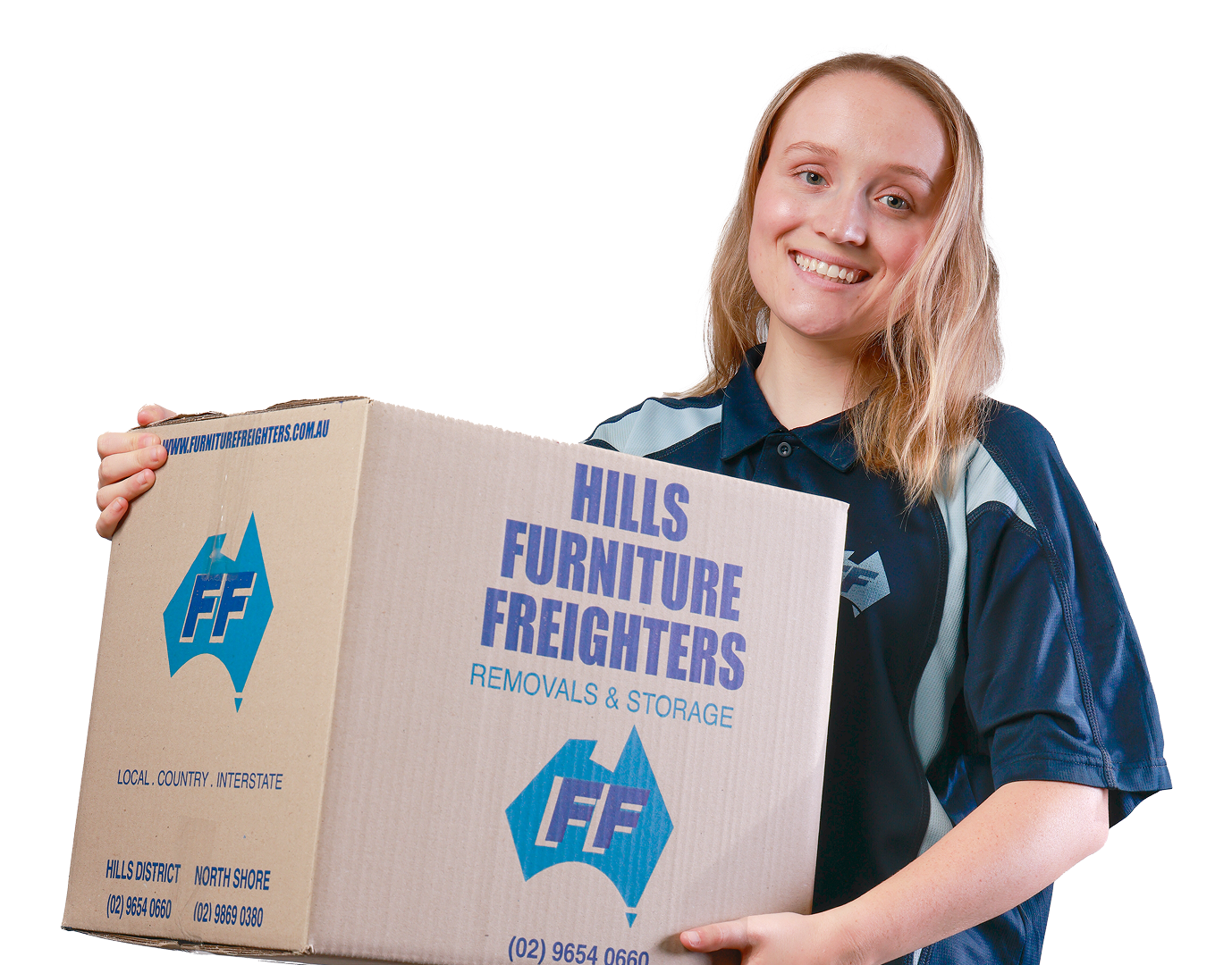 Girl Moving Boxes