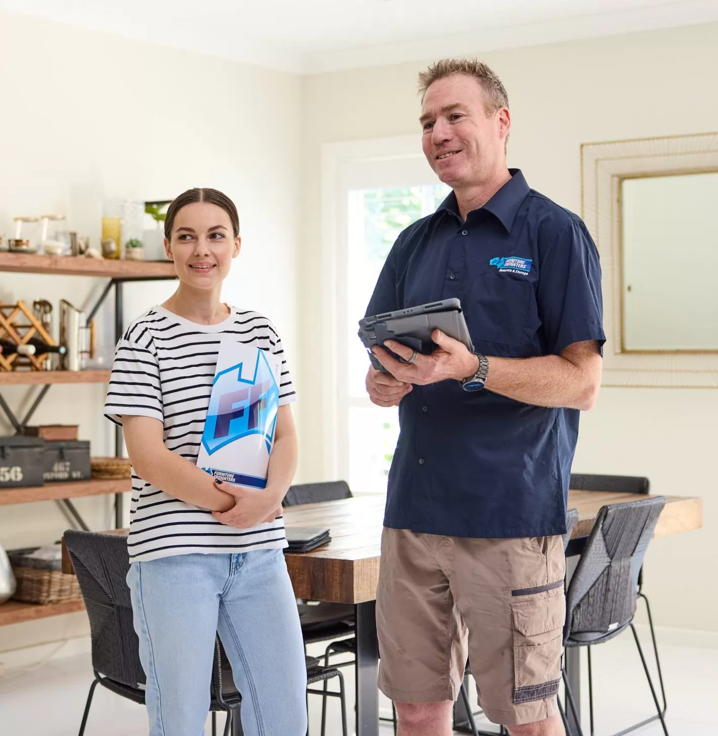 Furniture Freighters With Customer